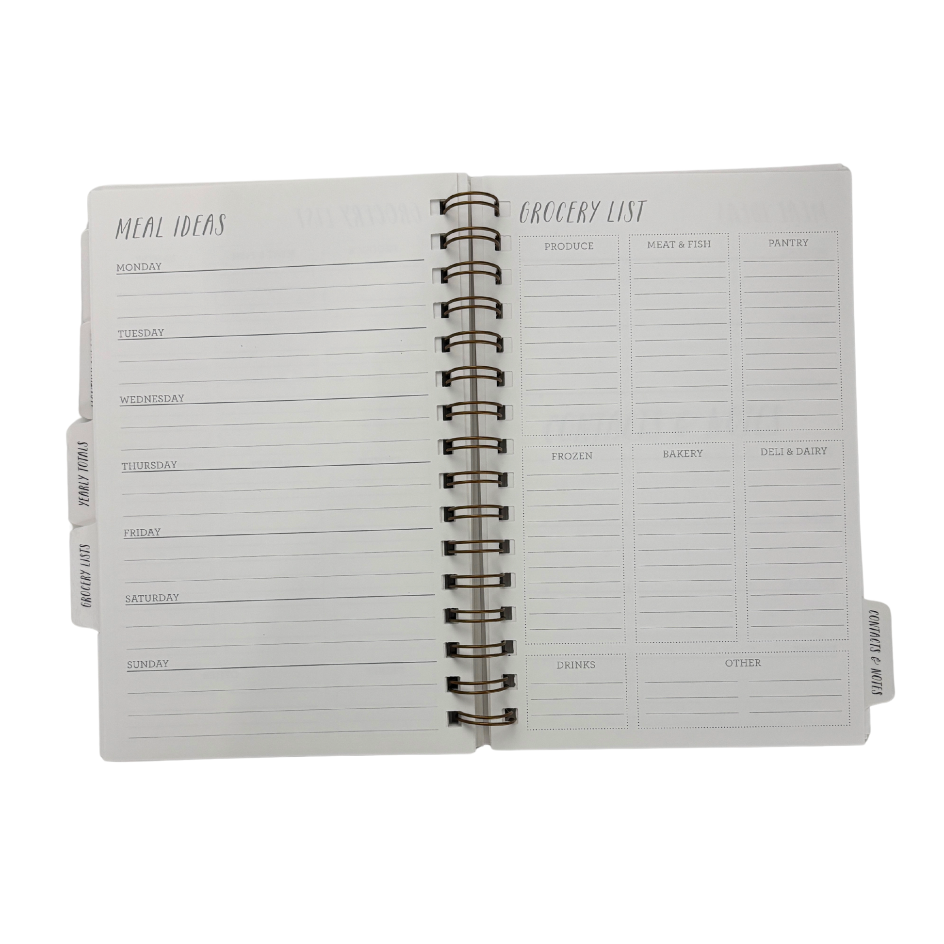 Spiral Bound 12 Month Financial Planner | Undated Budget & Goals Book | Black Dot Cover-Ninj and Ninj-The Bullish Store