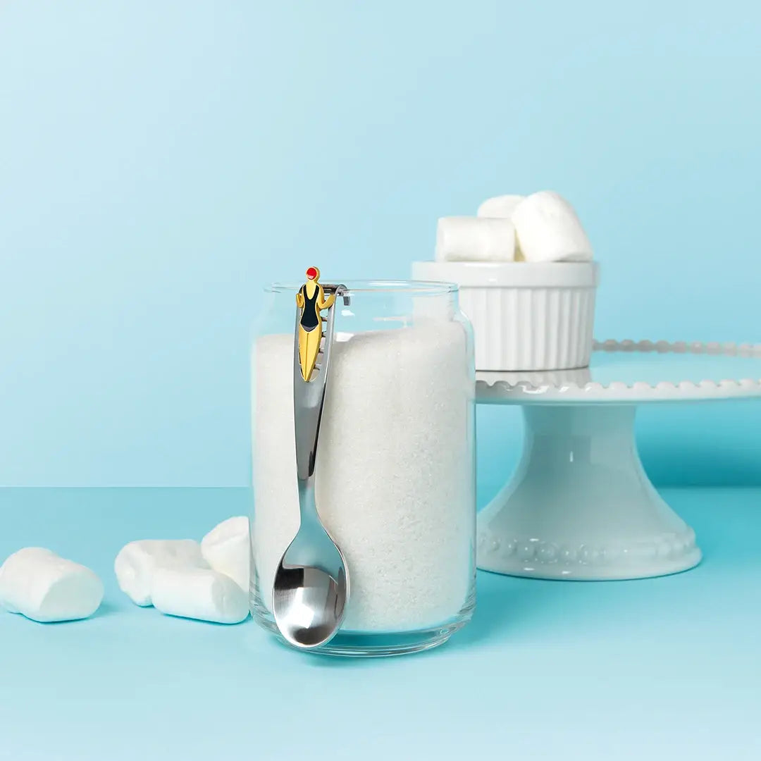 Splash Sugar Spoon | Tea and Coffee Spoon | Lady Swimmer Design