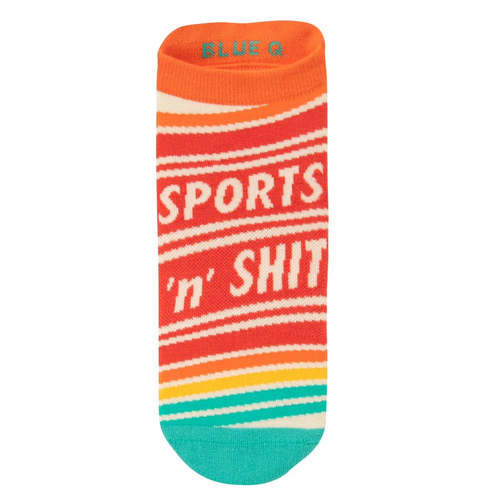 Sports 'N' Shit Unisex Sneaker Socks [2 Size Options] | BlueQ at GetBullish