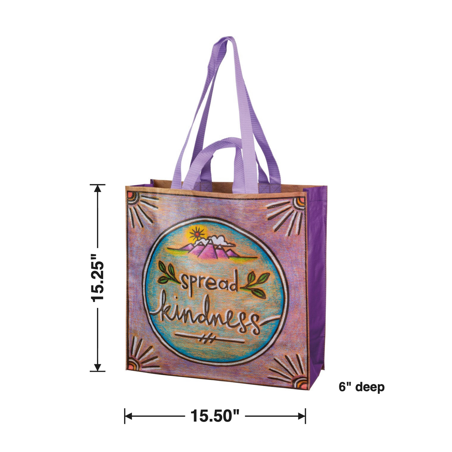 Size chart — 15.50" W x 15.25" H x 6" D