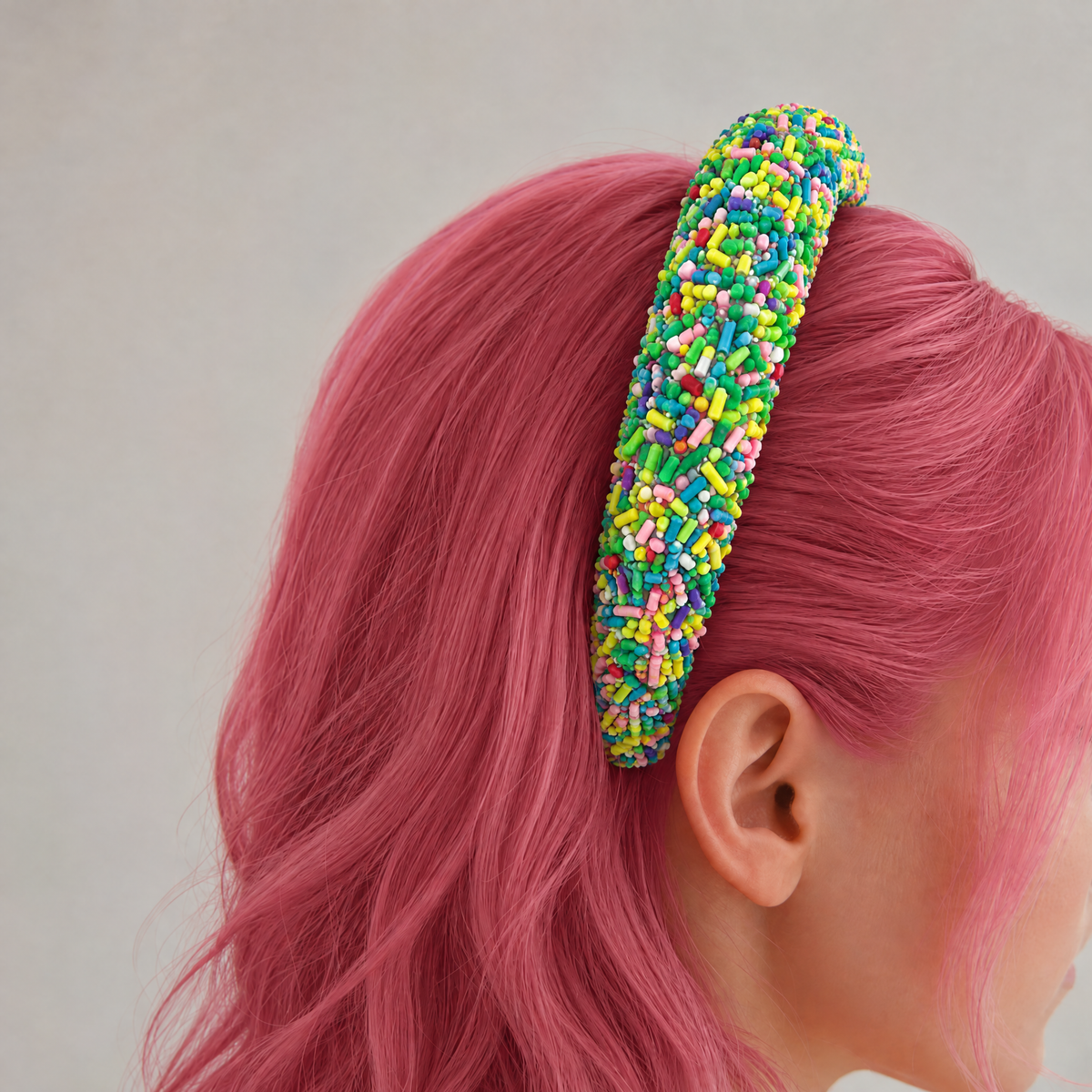 Sprinkles Statement Headband | Hot Pink, Light Pink & Mint | Adults & Kids-Paper & Quartz-The Bullish Store