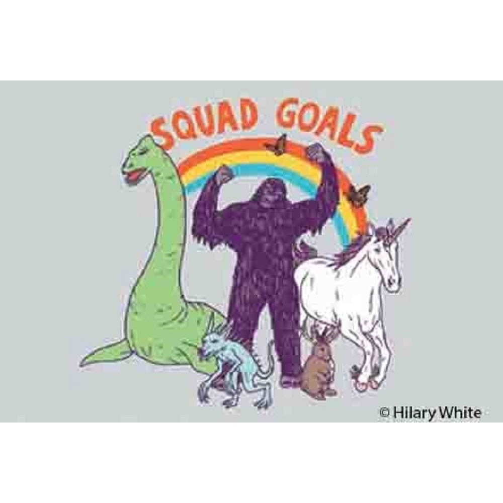 Squad Goals Fridge Magnet with Animals Design