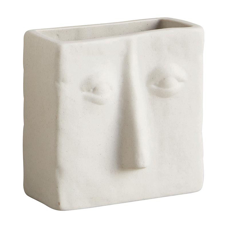 Square Face Ceramic Pot Planter | 3.5" Tall