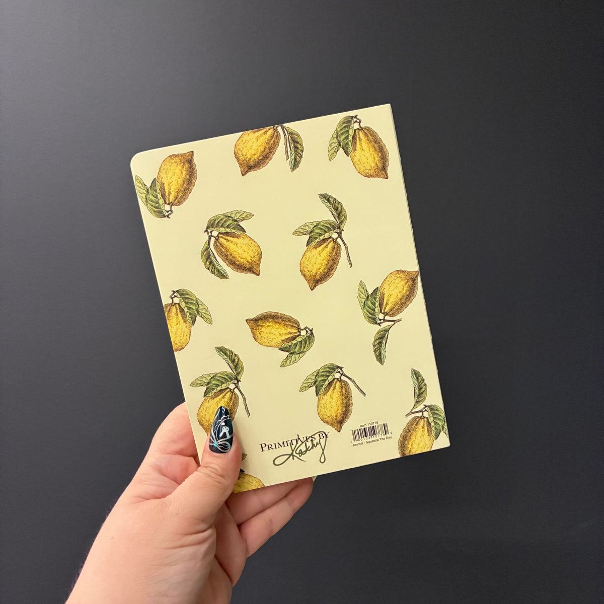 Squeeze The Day Journal | Lemon Designs Double-sided 160 Lined Pages Notebook