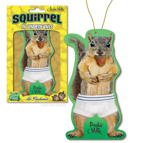 Squirrel in Underpants Deluxe Air Freshener