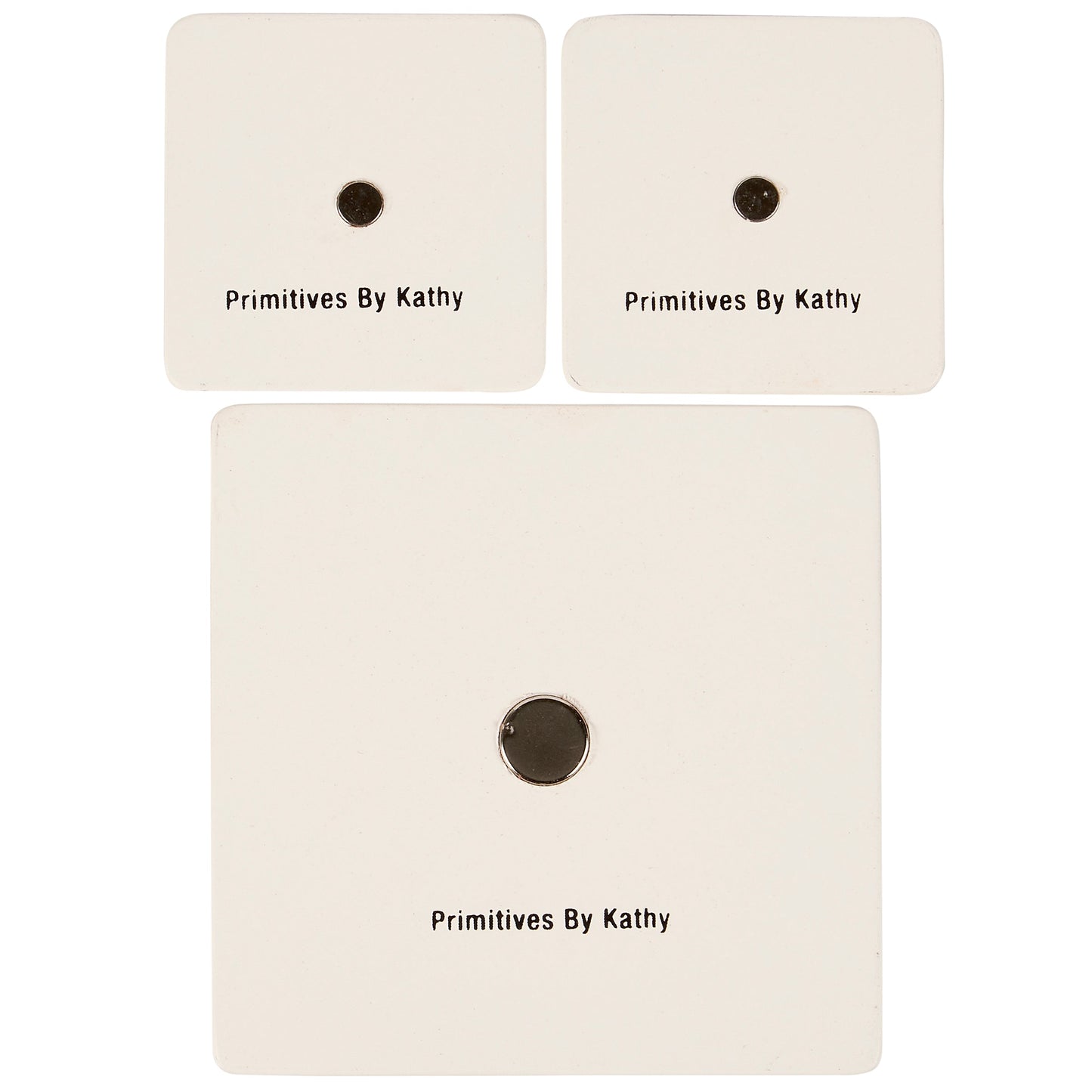 Star Quilt Magnet Set | 3 Magnets on a Metal Gift Backing | Refrigerator Memo Holder Decor