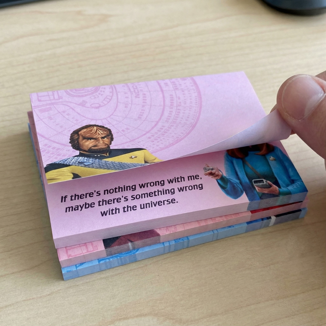 Star Trek The Next Generation Sticky Notes | Quotes & Characters Memo Pad Set