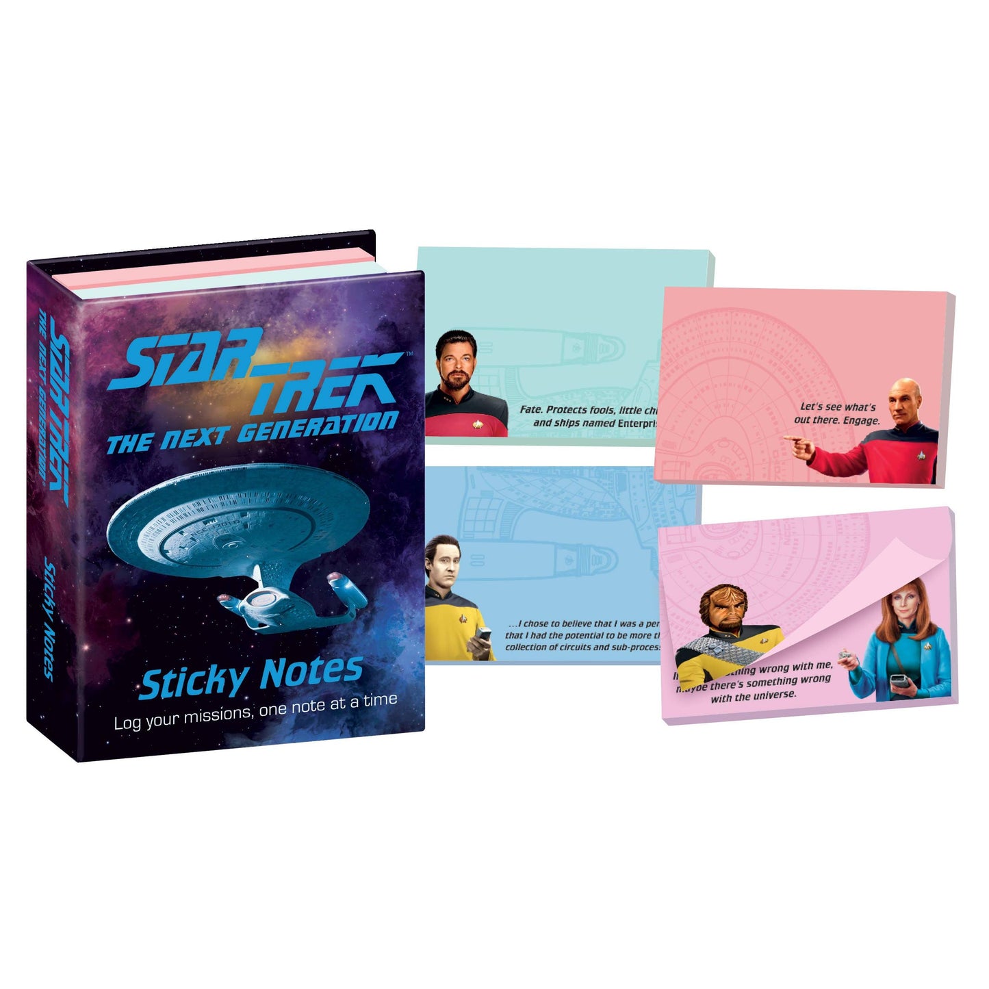 Star Trek The Next Generation Sticky Notes | Quotes & Characters Memo Pad Set
