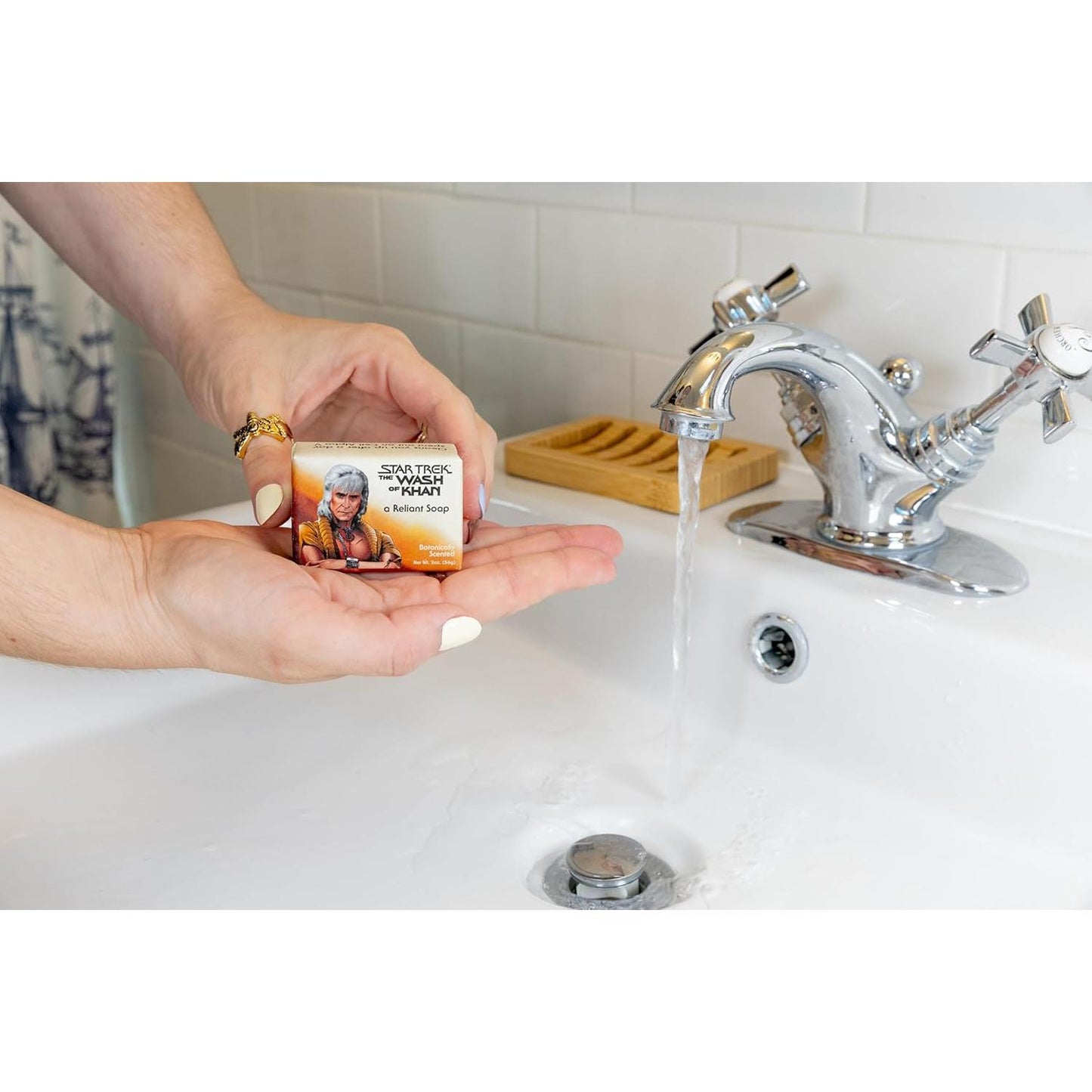 Star Trek Wash of Khan Mini Soap in Bayberry Scent | Body Bar Bath Cleanser  | 2 oz.