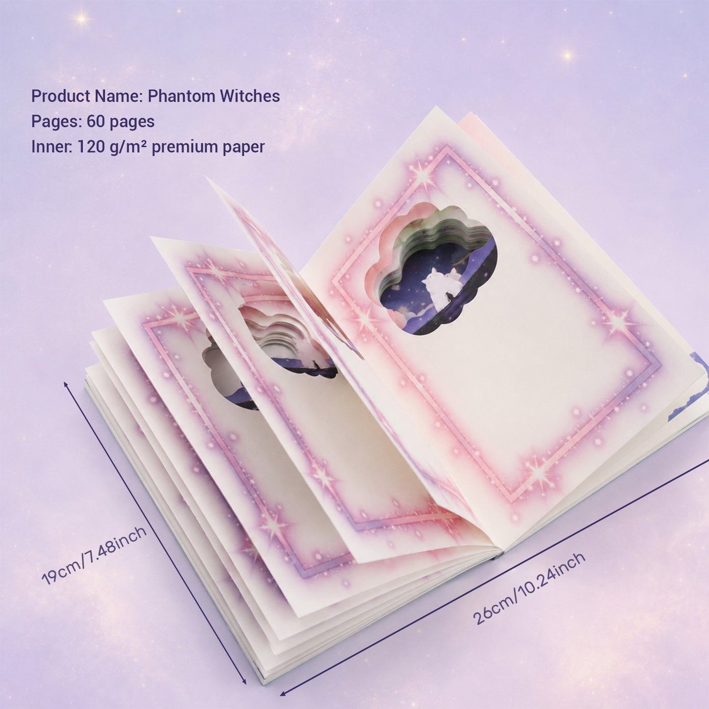 Starlit Fairy Dreams 3D Journal | 60 Pages