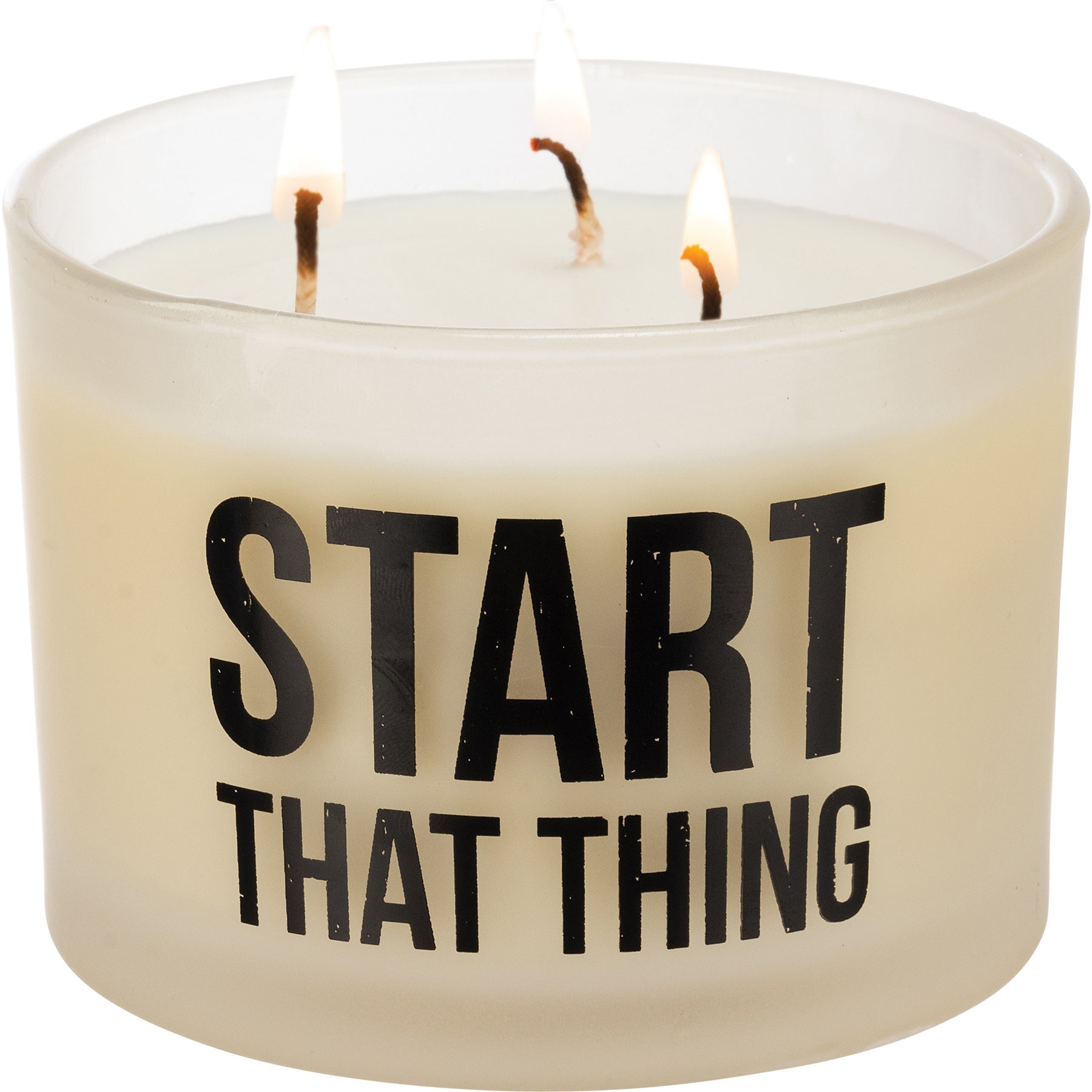 Start That Thing Candle | Bergamot Scent Jar Candle | 14oz