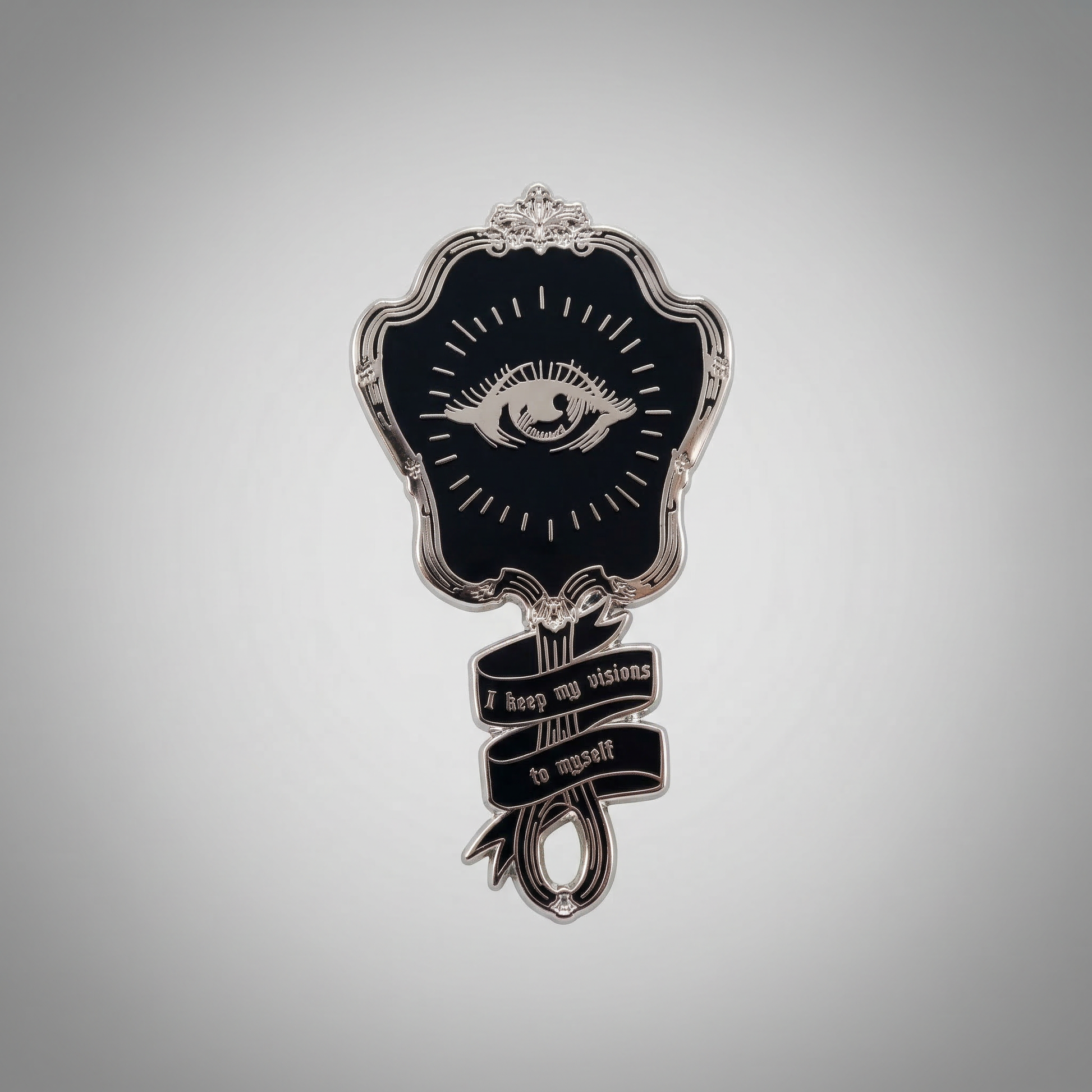 Steve Nicks "I Keep My Visions to Myself" Crystal Visions Brooch in Gold and Black