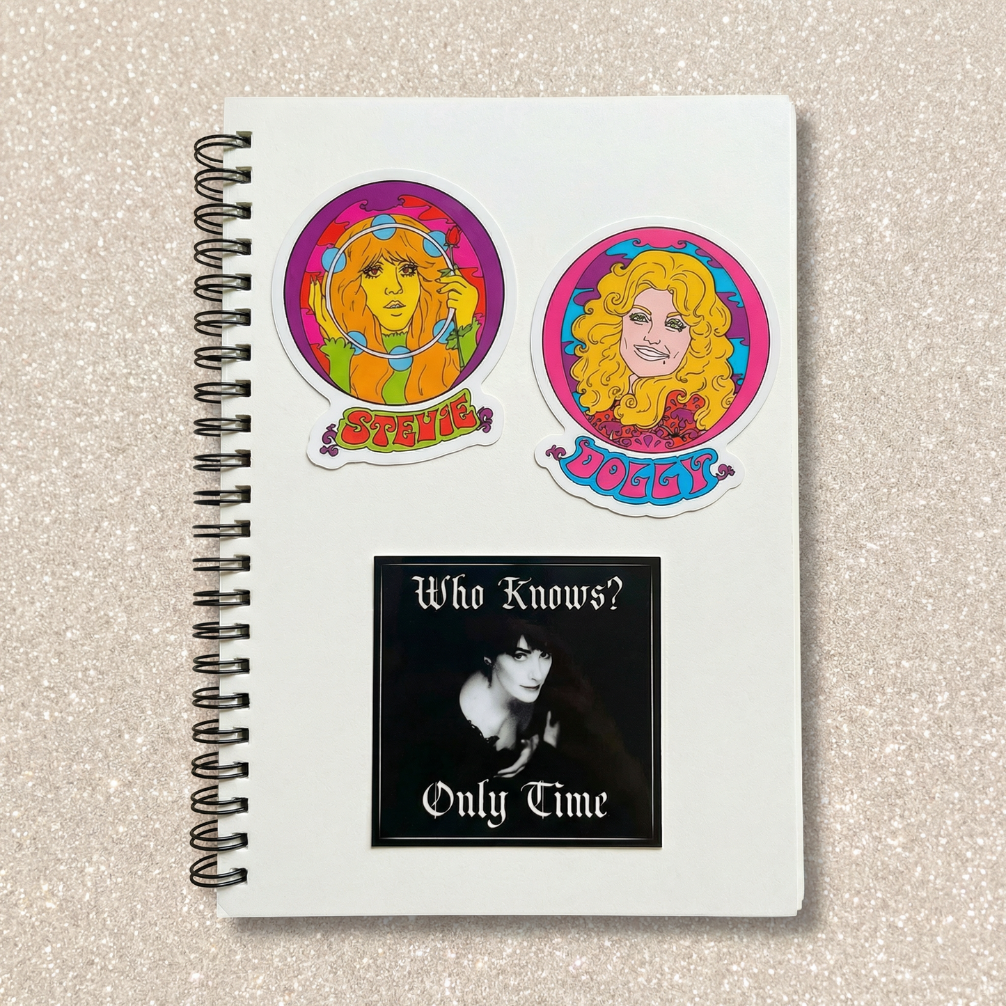 Stevie Nicks 70s Rock Icon 3 Inch Sticker | Psychedelic Vintage Rock Star Vinyl Decal