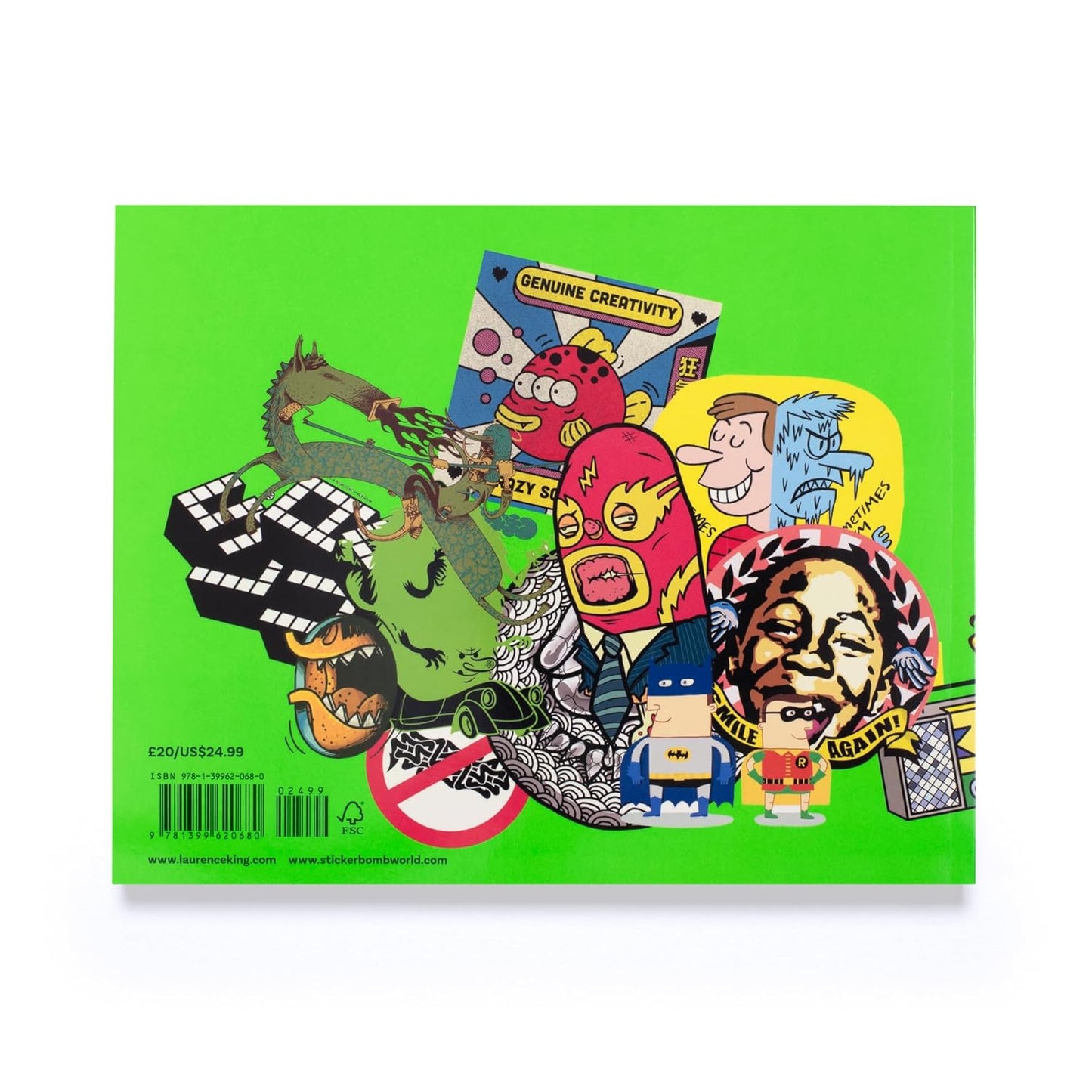 Stickerbomb 2 Fully-Peelable Sticker Book | Illustration, Graffiti and Graphic Art Decal Collections