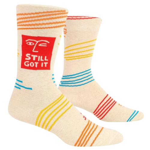 Still Got It Men's Crew Socks | BlueQ at GetBullish