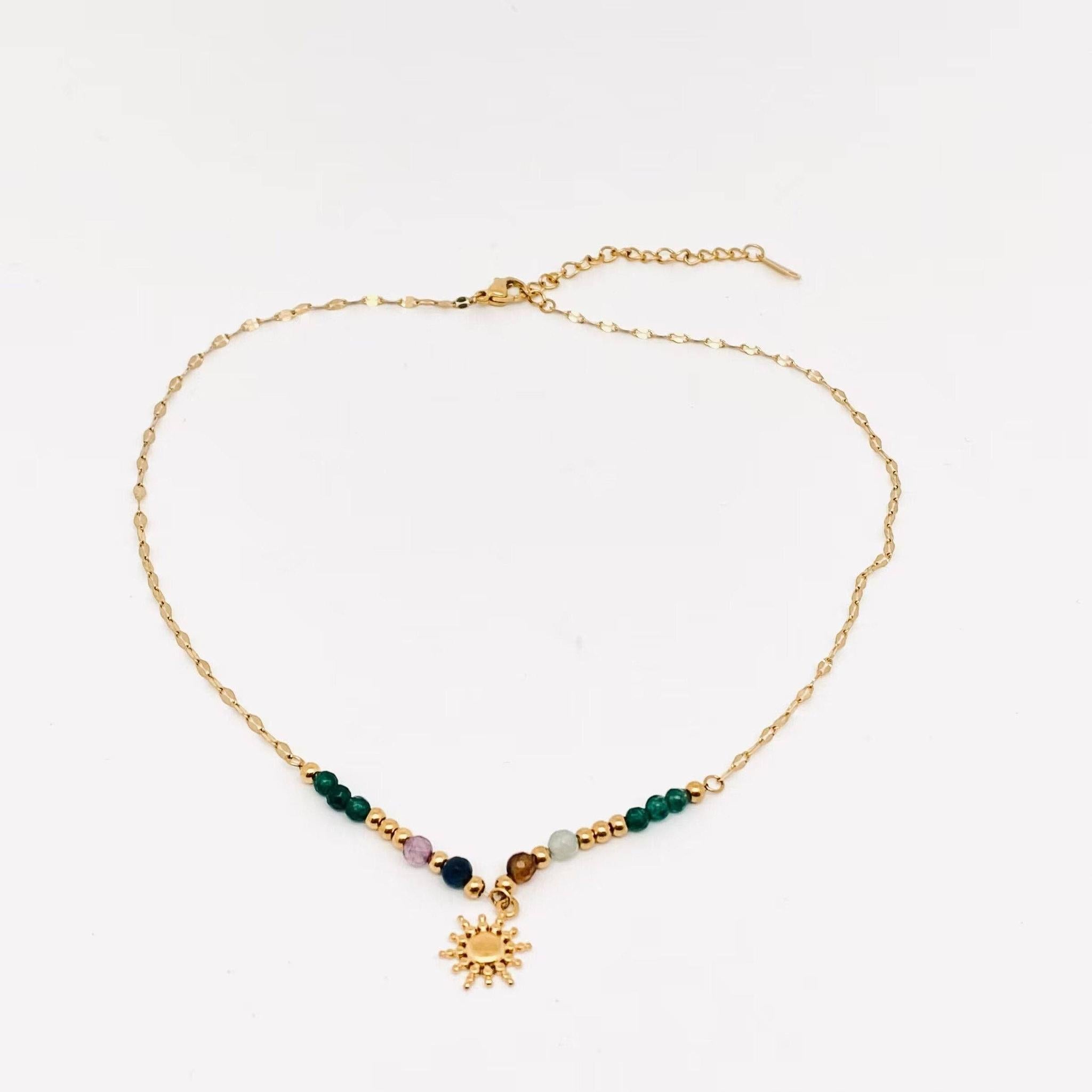 Sttiafay Crystal Butterfly Necklace Inlay Rhinestone Flower