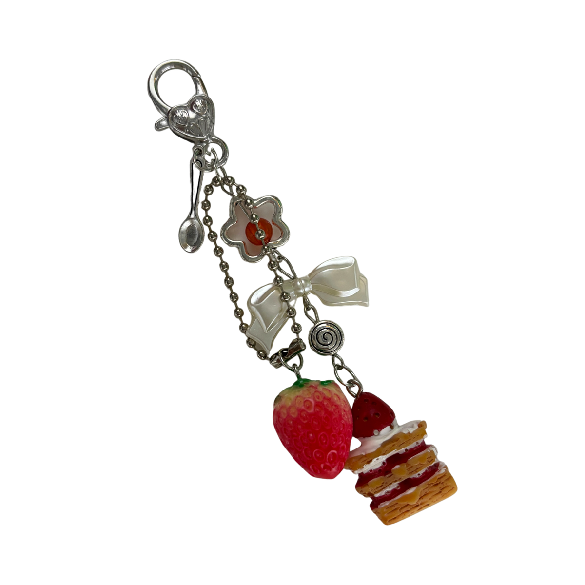 Strawberry Cake Bag Charm | Paper & Quartz-Paper & Quartz-The Bullish Store