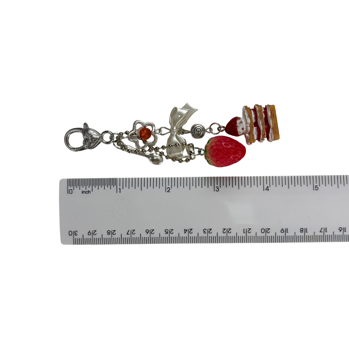 Strawberry Cake Bag Charm | Paper & Quartz-Paper & Quartz-The Bullish Store