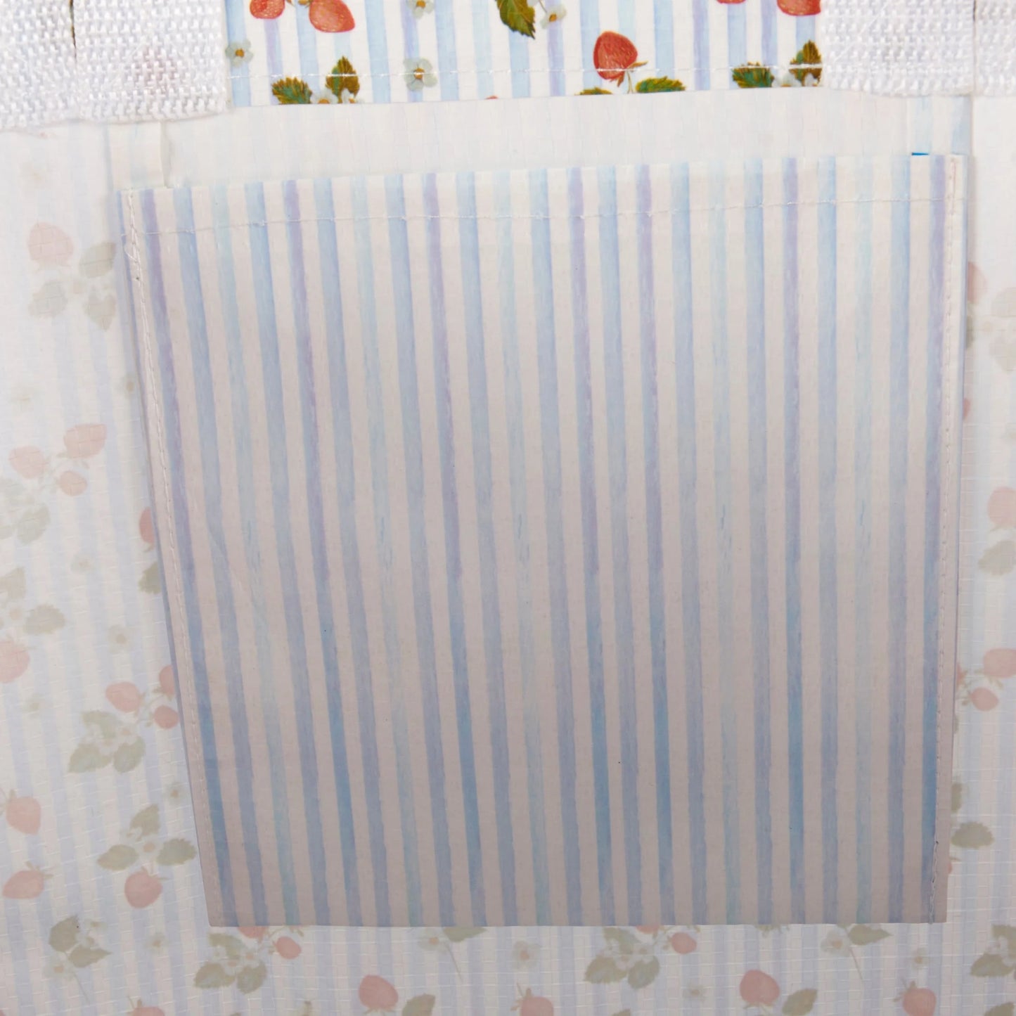 Strawberry Market Tote Bag | Double-sided Shopping Bag | 15.50" x 15.25" x 6"