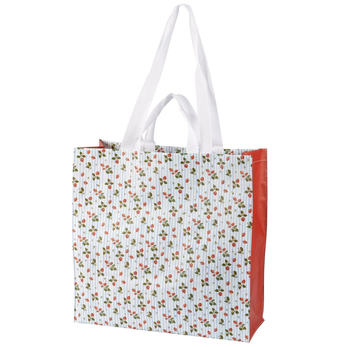 Strawberry Market Tote Bag | Double-sided Shopping Bag | 15.50" x 15.25" x 6"