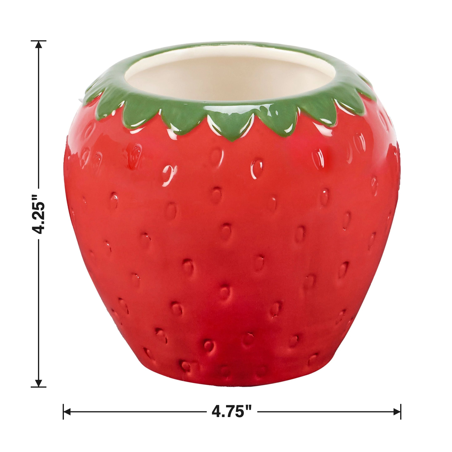 Size chart — 4.75" W x 4.25" H