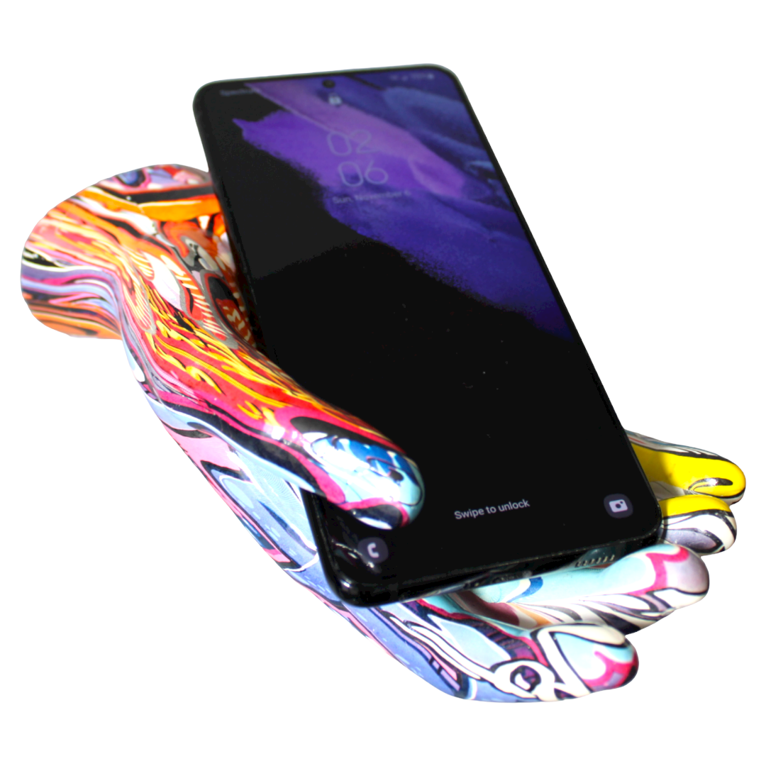 Street Art Hand Out Wall Mount Sculpture | Colorful Urban Hand Wall Art | 8" Tall