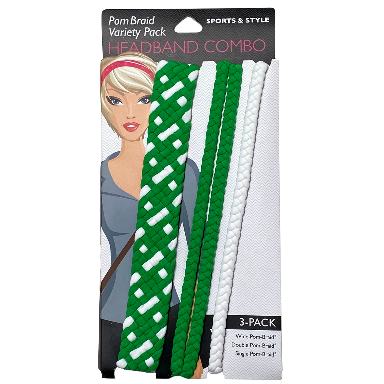 Stretchy Braid Headbands | Yoga Workout Headband Packs and Singles