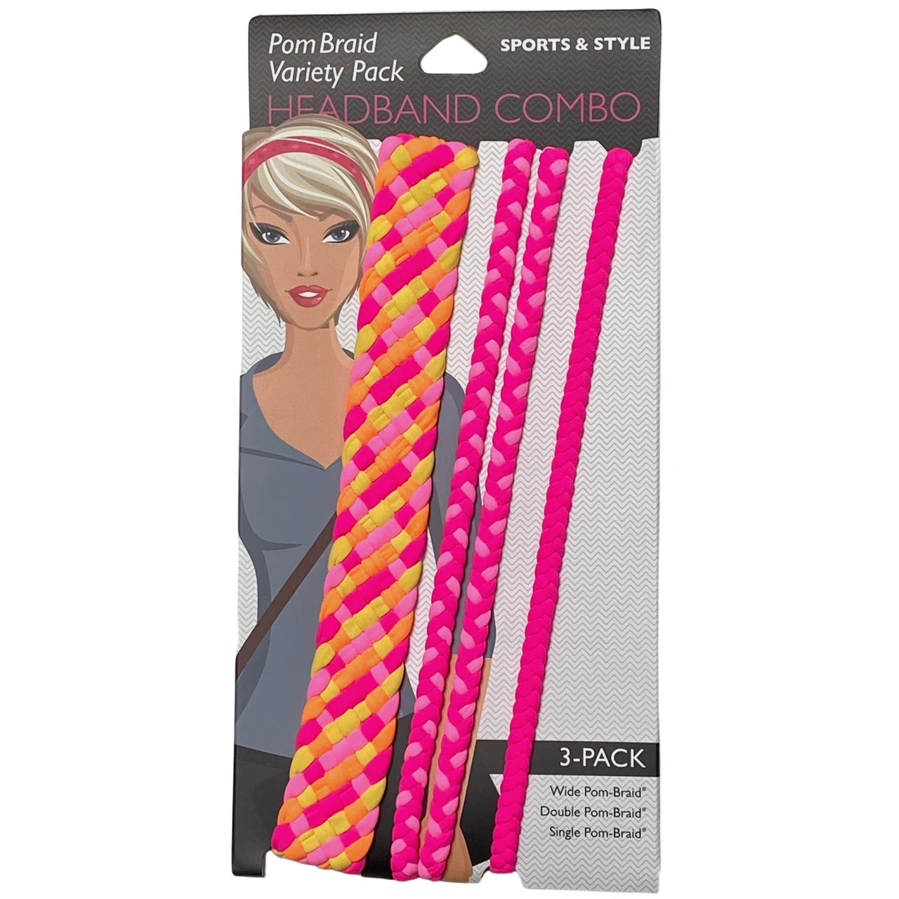 Stretchy Braid Headbands | Yoga Workout Headband Packs and Singles