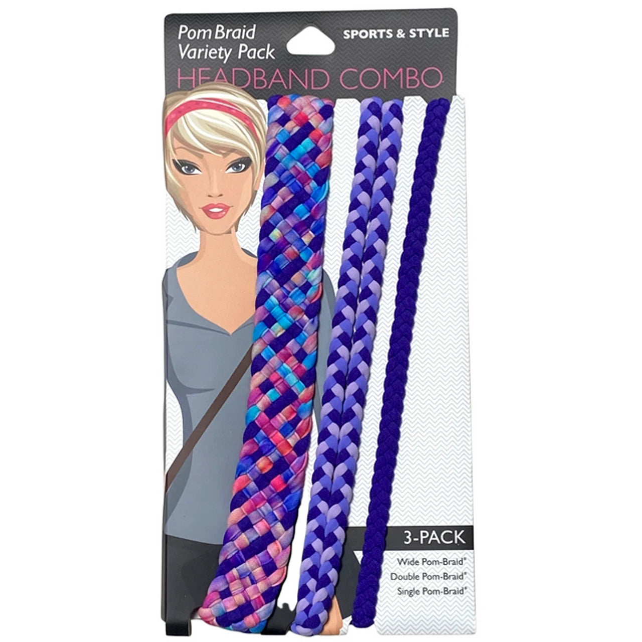 Stretchy Braid Headbands | Yoga Workout Headband Packs and Singles