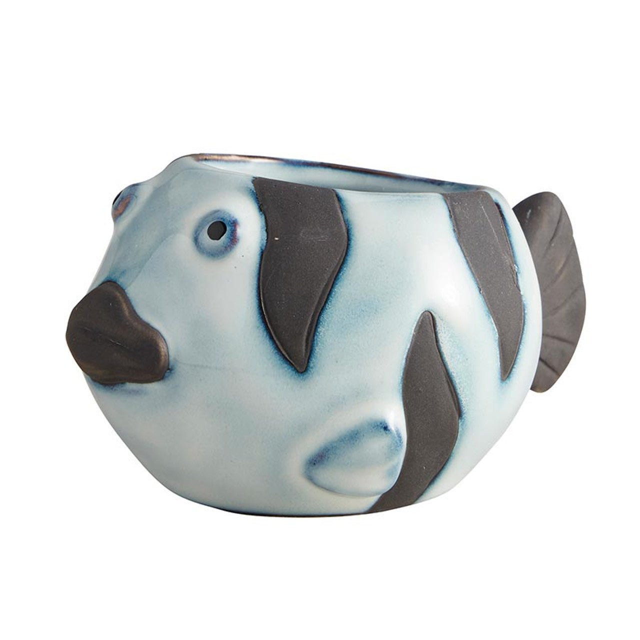 Striped Fish Mini Plant Pot | Succulent Planter | 2.2" Tall