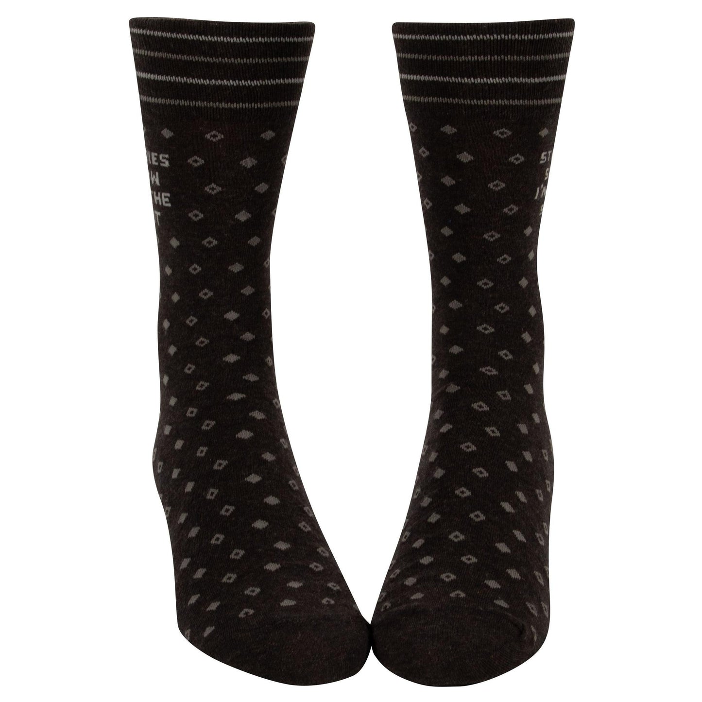 Studies Show I'm the Shit Men's Crew Socks in Black