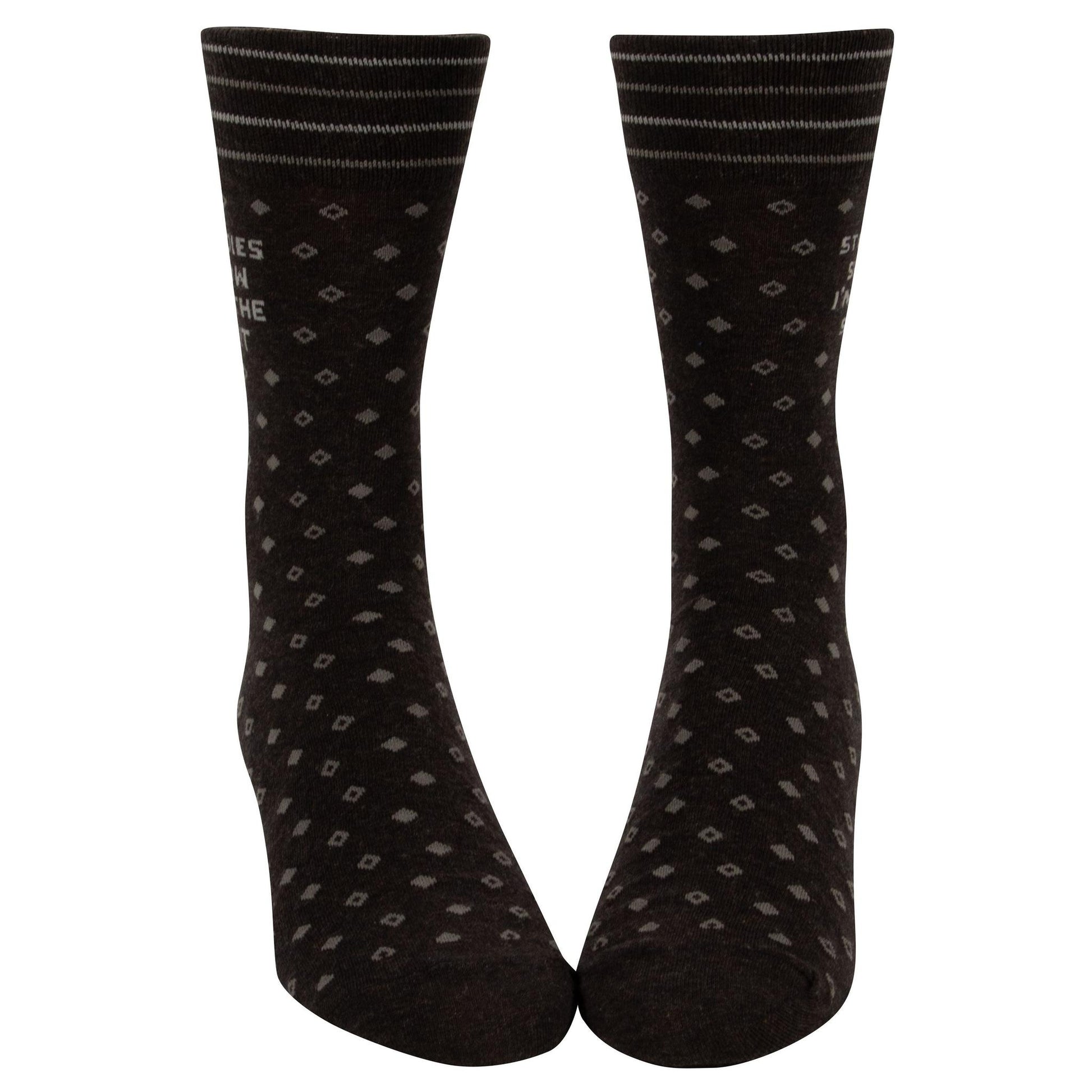 Studies Show I'm the Shit Men's Crew Socks in Black