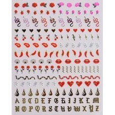 Sugar & Spice Nail Art Sticker Set | Vegan & Cruelty-Free | Use on Polish, Gel, or Natural Nails