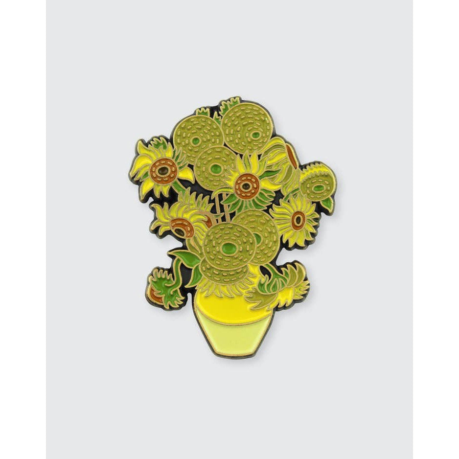 Sunflowers Enamel Pin | Bouquet Of Flowers Soft Lapel Pin | 1.5" x 1.2"