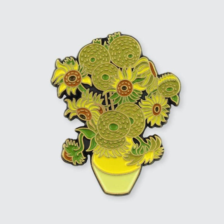 Sunflowers Enamel Pin | Bouquet Of Flowers Soft Lapel Pin | 1.5" x 1.2"