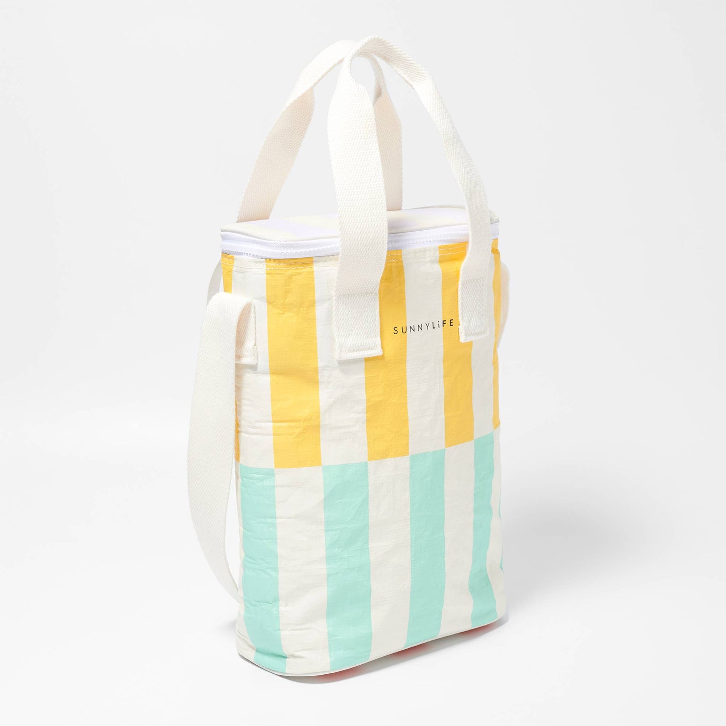 Sunnylife Drinks Cooler Bag in Rio Sun Multi Stripe | Holds 2 Champagne or Wine Bottles