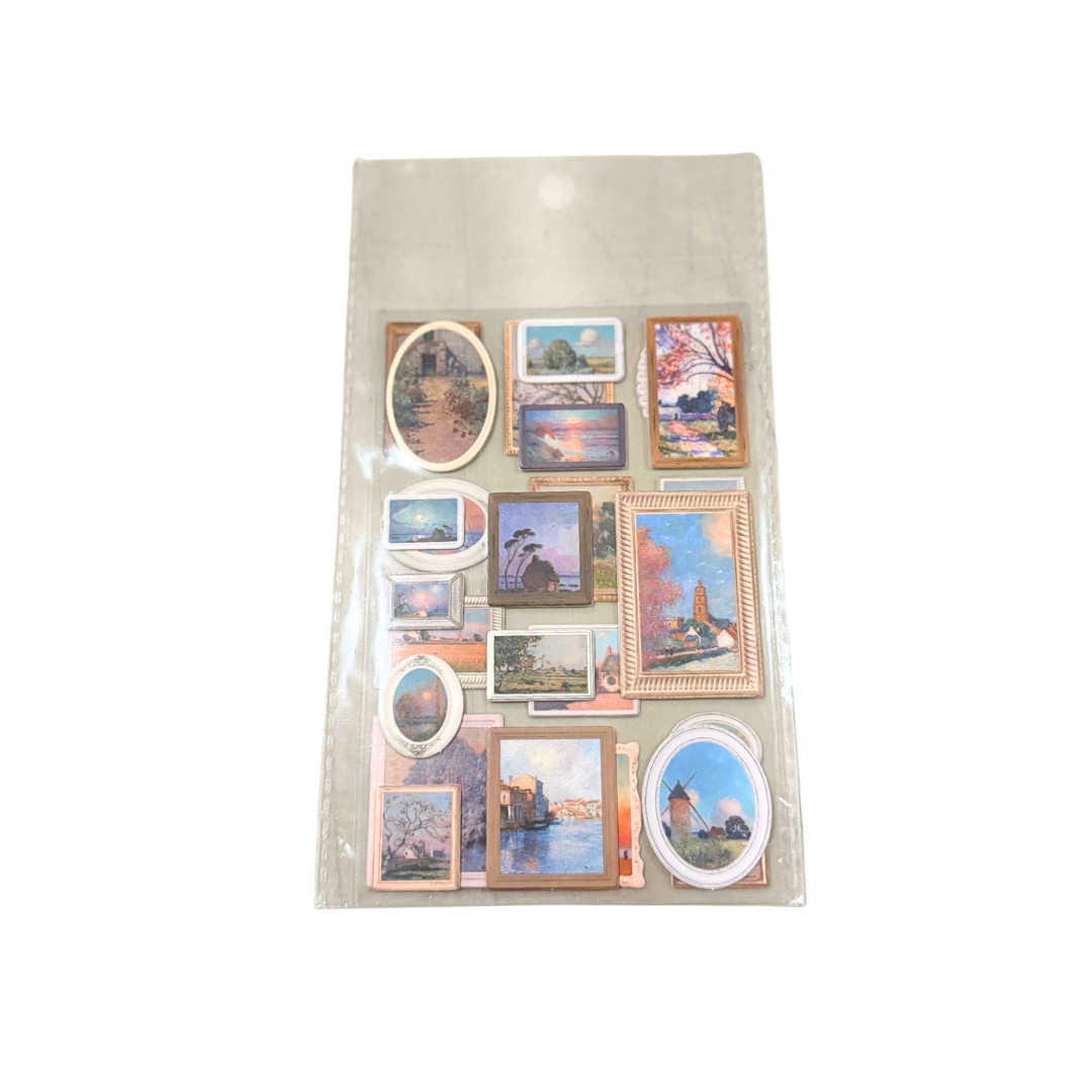 Sunset 3D Stereoscopic Stickers | Set of 2 Sticker Sheets-Ieebee-The Bullish Store