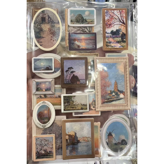 Sunset 3D Stereoscopic Stickers | Sticker Sheet