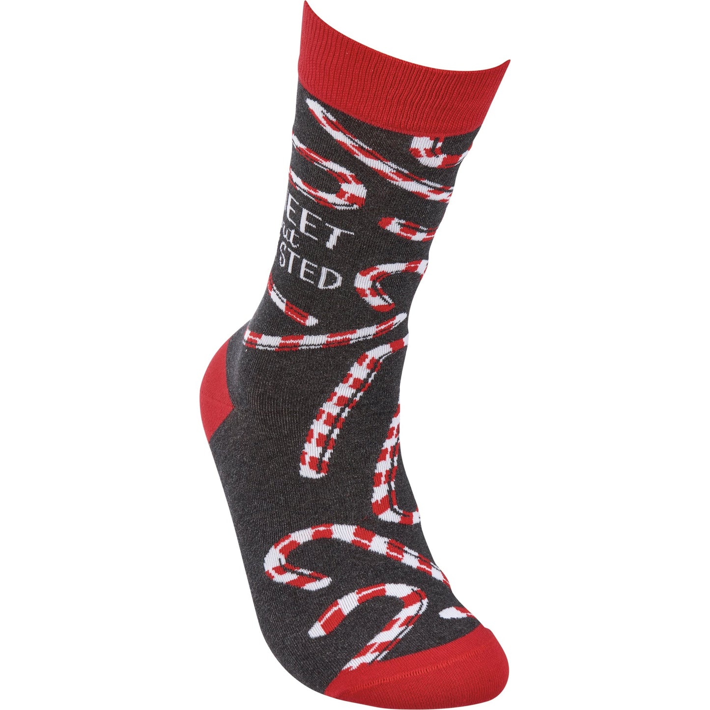 Sweet But Twisted Candy Cane Socks | Christmas Novelty