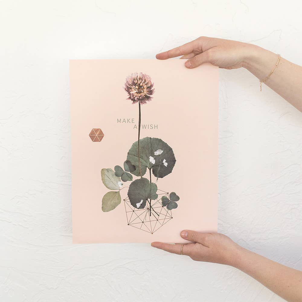 Sweet Clover 11" x 14" Art Print | Copper Details | Unframed | Gift for Her