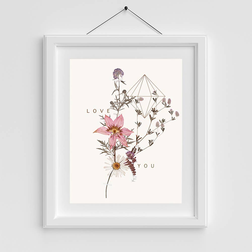 Sweet Stems 11" x 14" Art Print | Copper Details | Unframed | Gift for Her