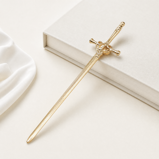 Sword Hair Stick or Letter Opener in Champagne Gold