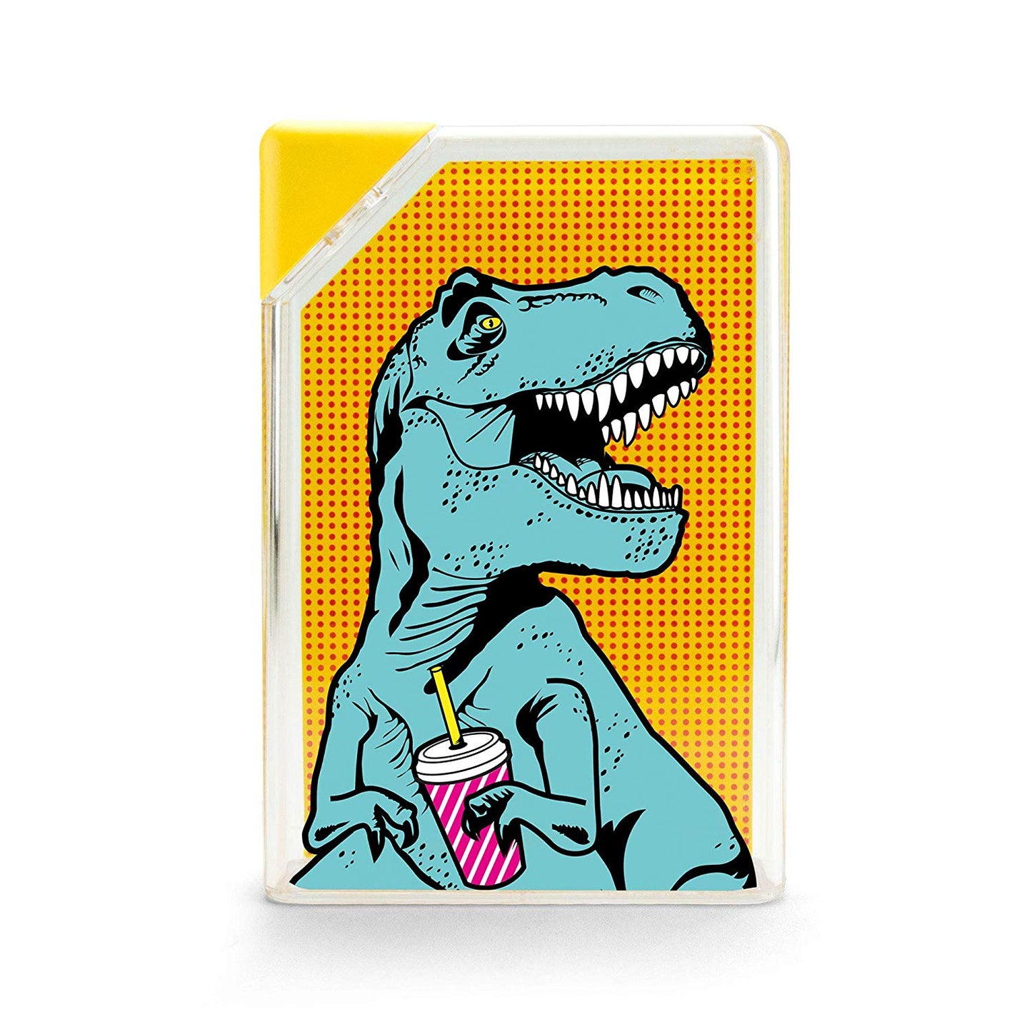 T-Rex Pop Art Water Bottle — Bulk Lot of 24 (Gifting, Events & Resale)-Mustard-The Bullish Store