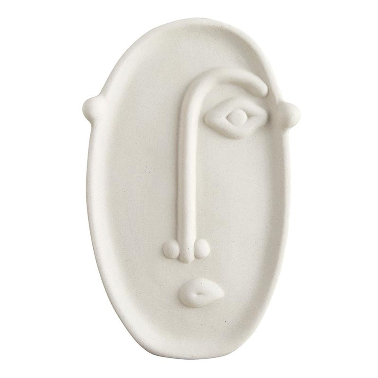 Tall Face Ceramic Pot | Decorative Planter for Succulents & Flowers | 7.5" Tall