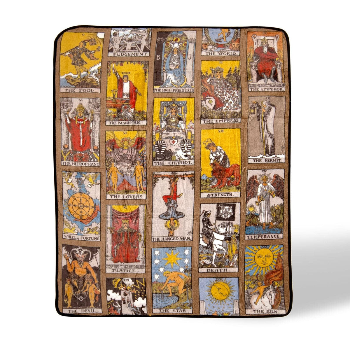 Tarot Card Collage Fleece Throw Blanket | 45" x 60"
