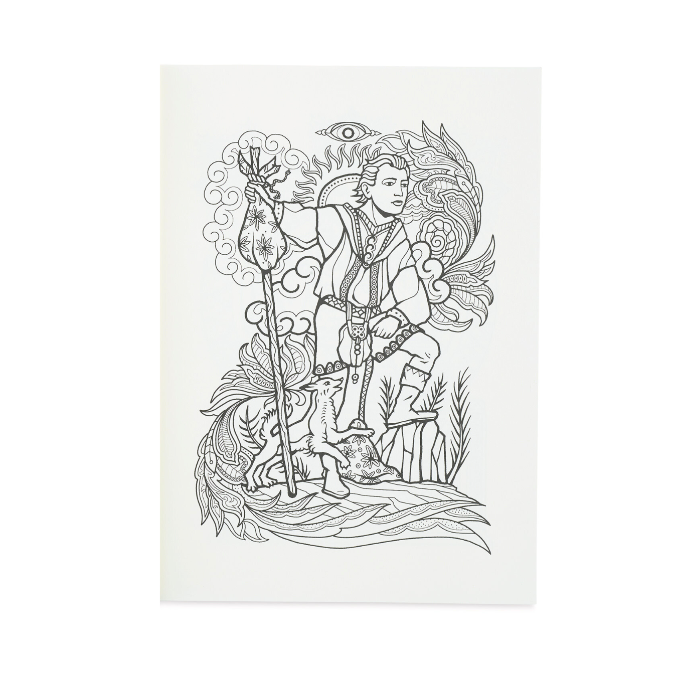 Tarot Coloring Book | Vintage Tattoo-inspired Adult Colouring Page