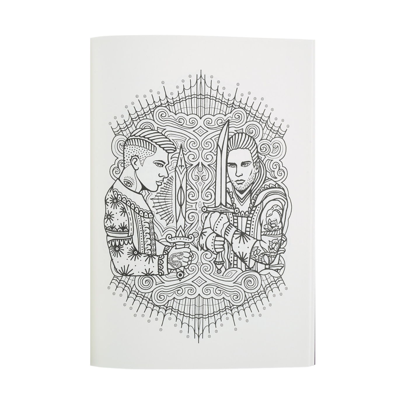 Tarot Coloring Book | Vintage Tattoo-inspired Adult Colouring Page