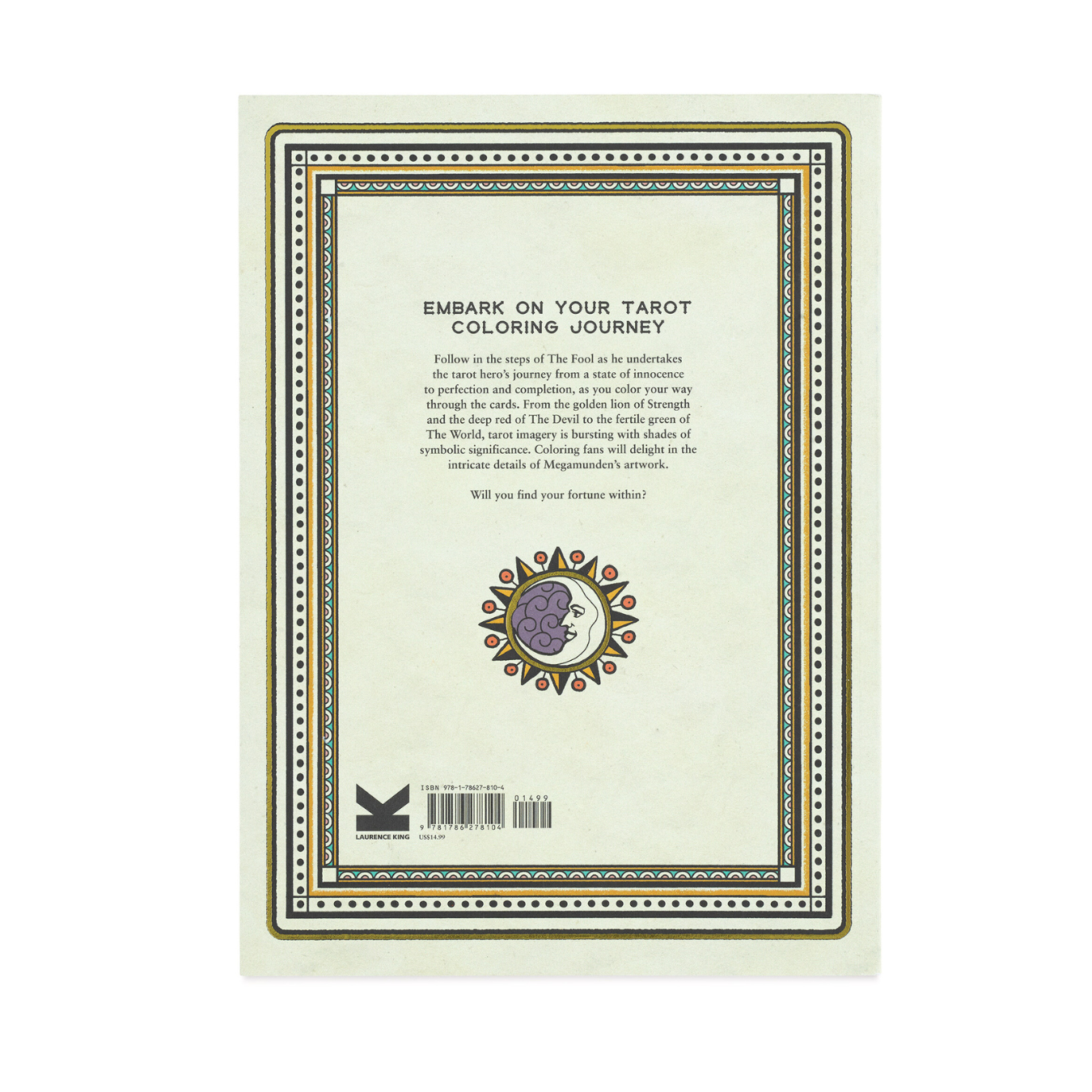 Tarot Coloring Book | Vintage Tattoo-inspired Adult Colouring Page