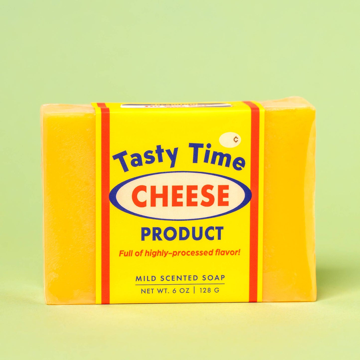 Tasty Time Cheese Product Do Not Eat Bar Soap | Funny Handmade Vegan Soap