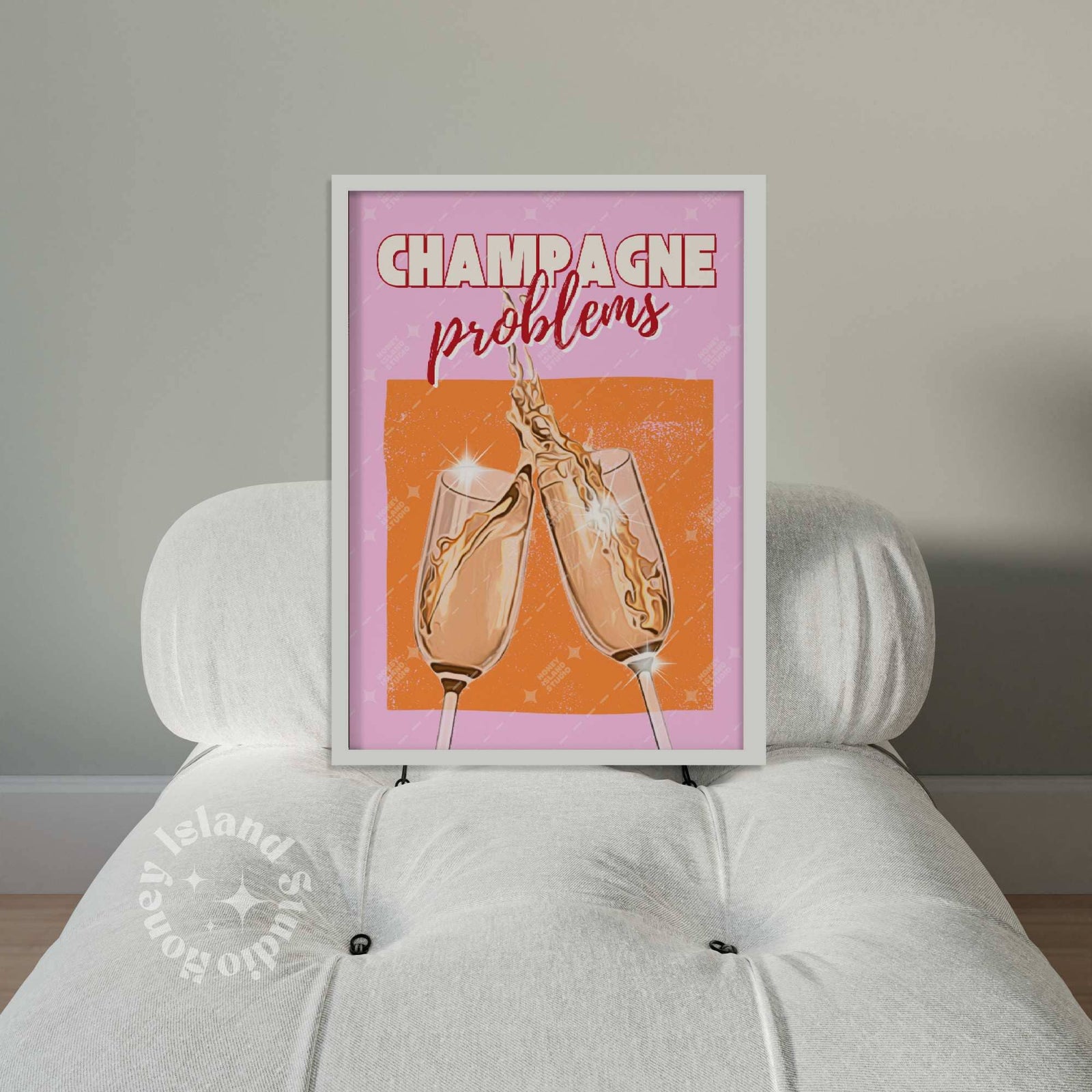 Taylor Champagne Problems Poster | Unframed Wall Decor